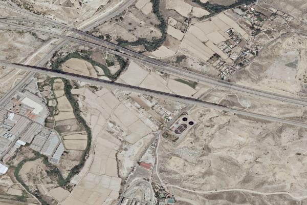 Vista aérea de finca rústica en Fayon (Zaragoza)