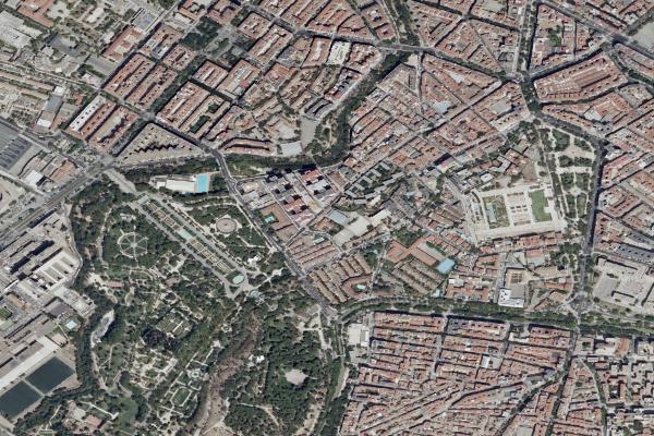 Vista aérea de finca rústica en Fayon (Zaragoza)