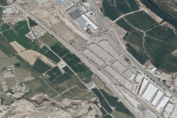 Vista aérea de finca rústica en Fayon (Zaragoza)