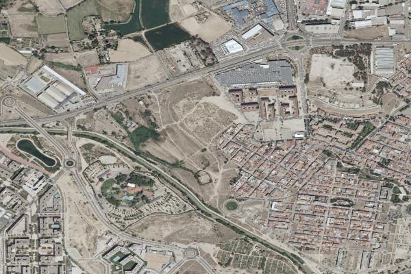 Vista aérea de finca rústica en Fayon (Zaragoza)